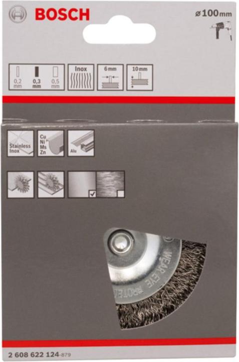 Produktbild Bosch Professional Zubehör PRO Stainless Steel clean Scheibenbürste, gerader Schaft, 100 x 0,3 mm