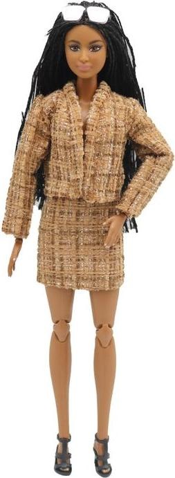 Produktbild Hermex 4er Set Büro Mode Outfit für Barbie Puppen Collection Kleider
