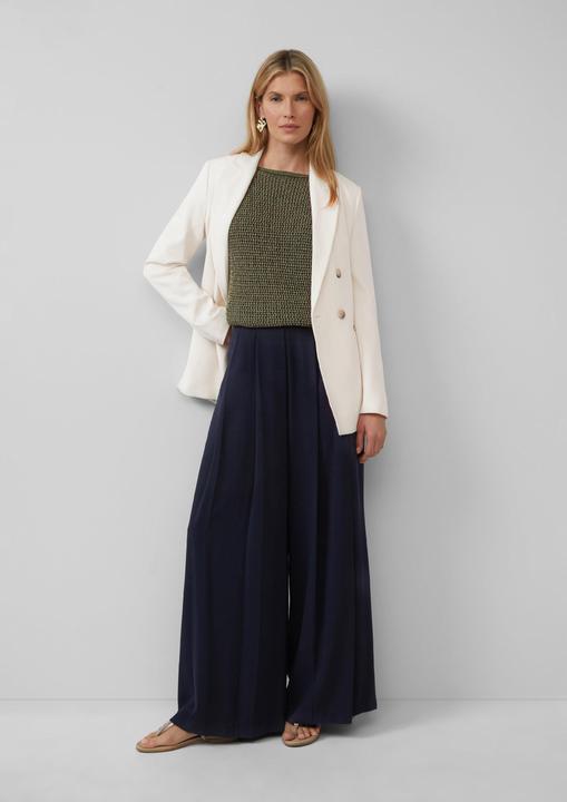 Image du produit S.Oliver Hose Wide-Leg-Hose aus Crêpe mit Falten (36)