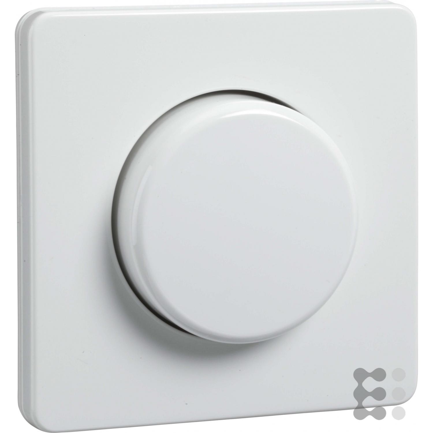 ELSO Piastra centrale del dimmer, Pulsante + Interruttore, Bianco