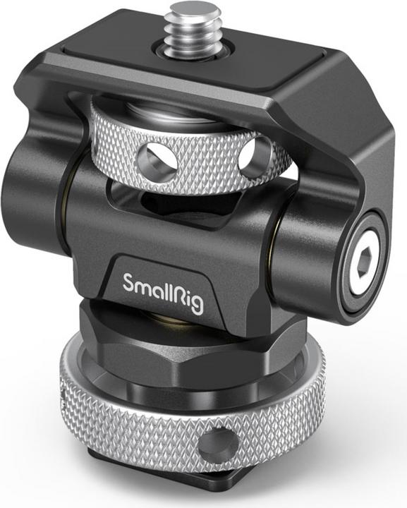 SmallRig Support de moniteur pivotant et inclinable avec fixation par griffe froide (Accessoires pour moniteurs)