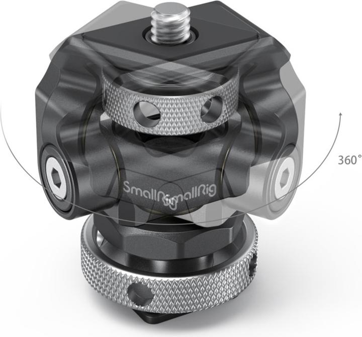 Image du produit SmallRig Support de moniteur pivotant et inclinable avec fixation par griffe froide (Accessoires pour moniteurs)