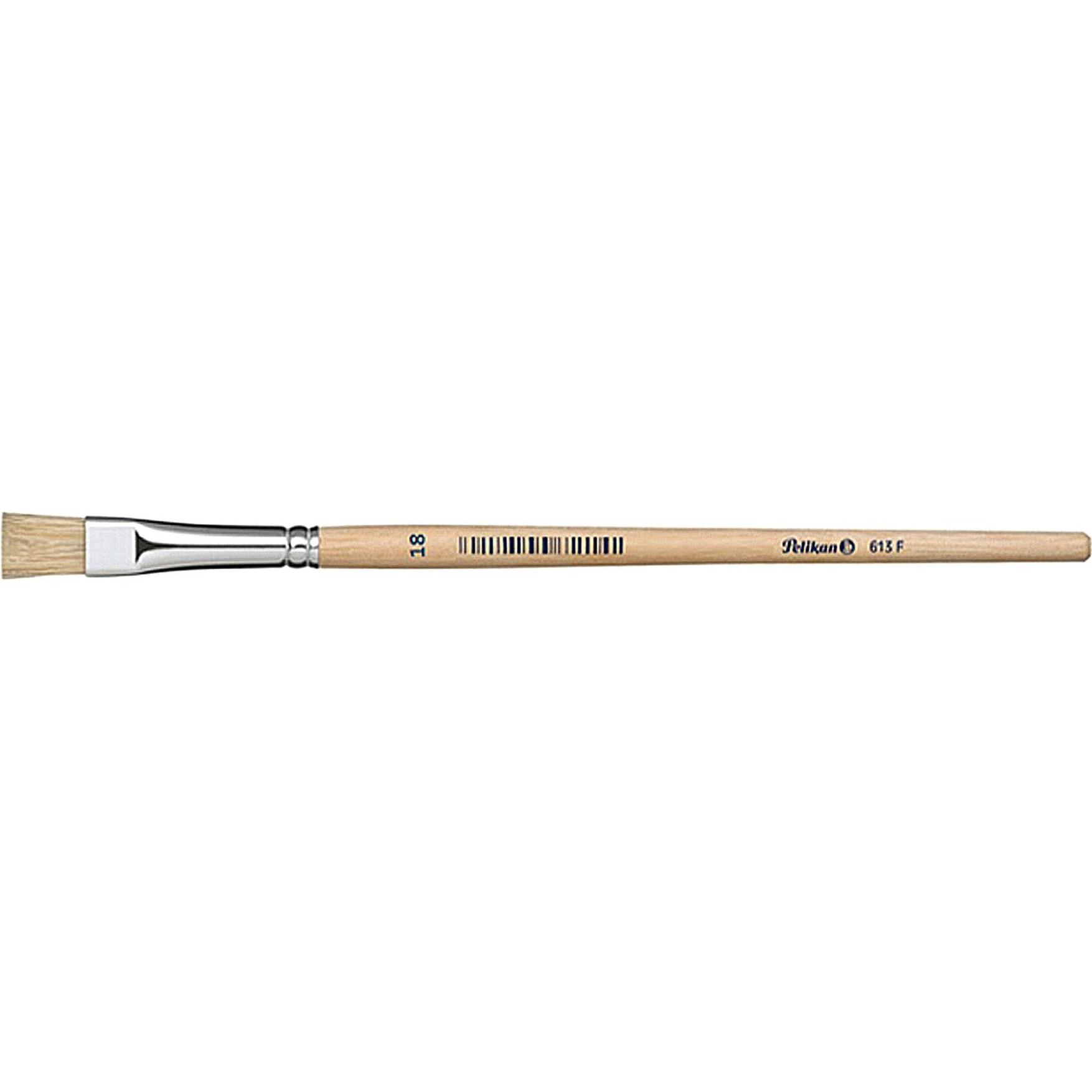 6x Pelikan, Pinsel, Pinsel Sorte 613F (18 mm)