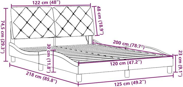 Image du produit vidaXL Bettgestell (140 x 200 cm)
