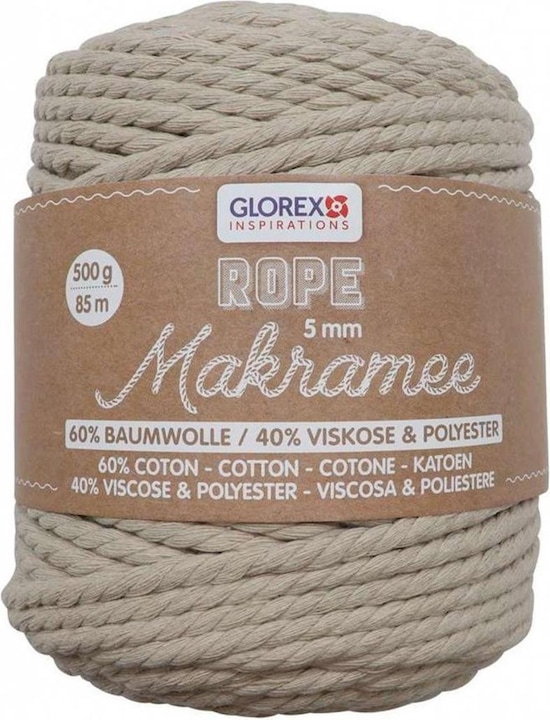 Actual product image Glorex Macramé Rope (85 m)