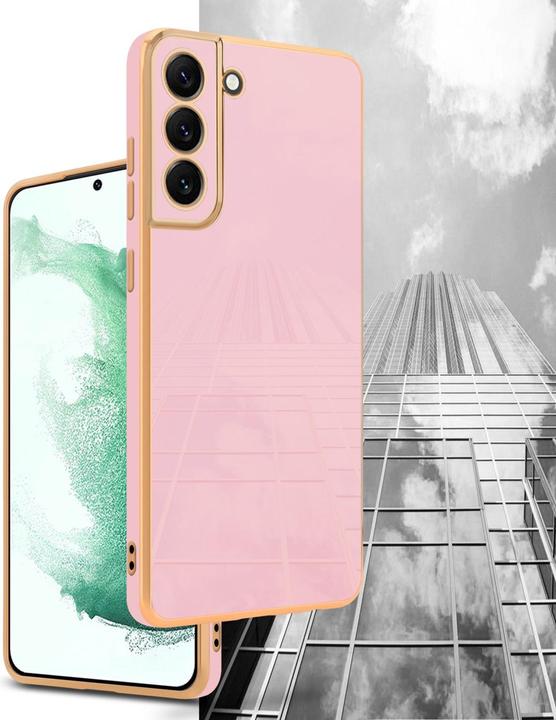 Productafbeelding Cadorabo Hoesje voor Samsung Galaxy S22 in TPU met camerabescherming LM130 Style (Samsung Galaxy S22+)