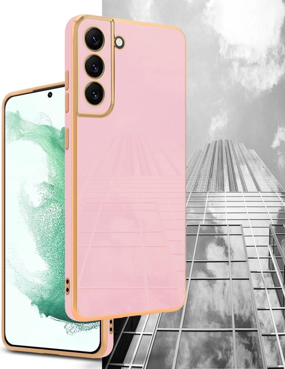 Actual product image Cadorabo Case for Samsung Galaxy S22 in TPU with camera protection LM130 Style (Samsung Galaxy S22+)