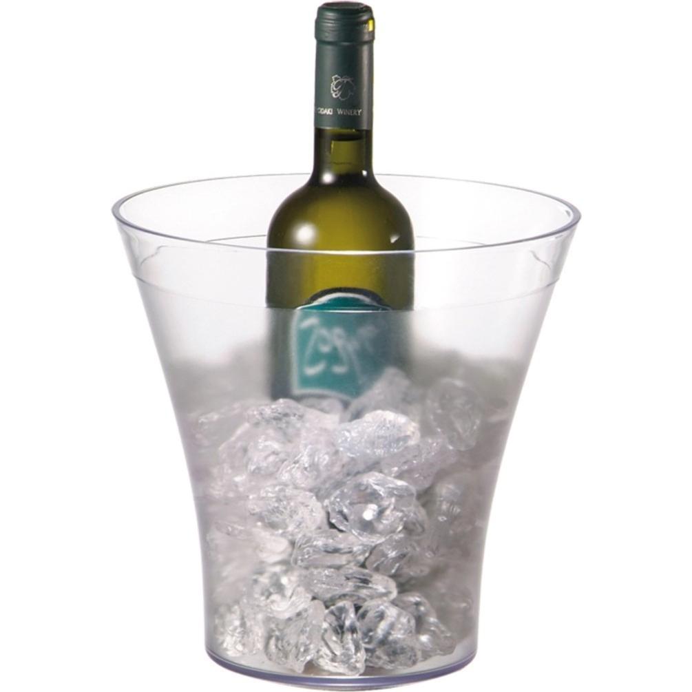 APS Wein und Sektkühler, ca. D oben 22cm, H23cm, Flaschenkühler, Transparent