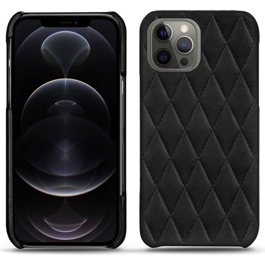 Noreve Lederschutzhülle (Apple iPhone 12 Pro Max), Smartphone Hülle, Schwarz