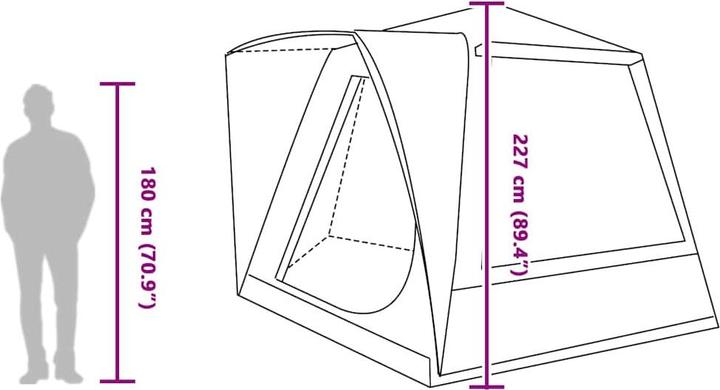Actual product image vidaXL Campingzelt (14.20 kg, 1 person)