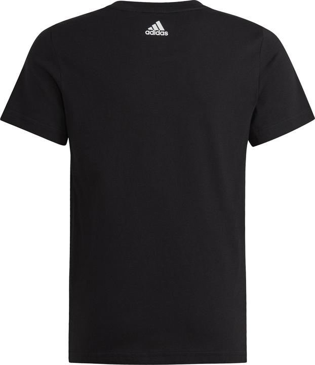 Actual product image adidas G ESS LIN T,BLACK/WHITE BLACK/WHITE Size: 164 (164)