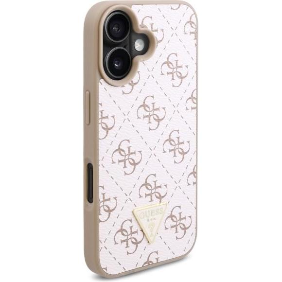 Thumbnail - Guess GUHCP16SPG4GPH iPhone 16 6.1" biały/white hardcase New 4G Triangle (Apple iPhone 16), Smartphone Hülle, Weiss