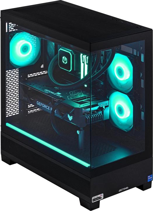 Produktbild Actina 5901443383758 PC AMD Ryzen™ 7 7800X3D 32 GB DDR5-SDRAM 1 TB SSD NVIDIA GeForce RTX 4090 Midi (1000 GB, 32 GB, AMD Ryzen 7 7800X3D, GeForce RTX 4090)