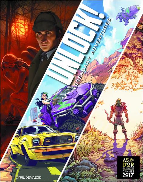 Produktbild Asmodée UNLOCK 9! - Legendary Adventures (Englisch, 1 - 6 Spieler)