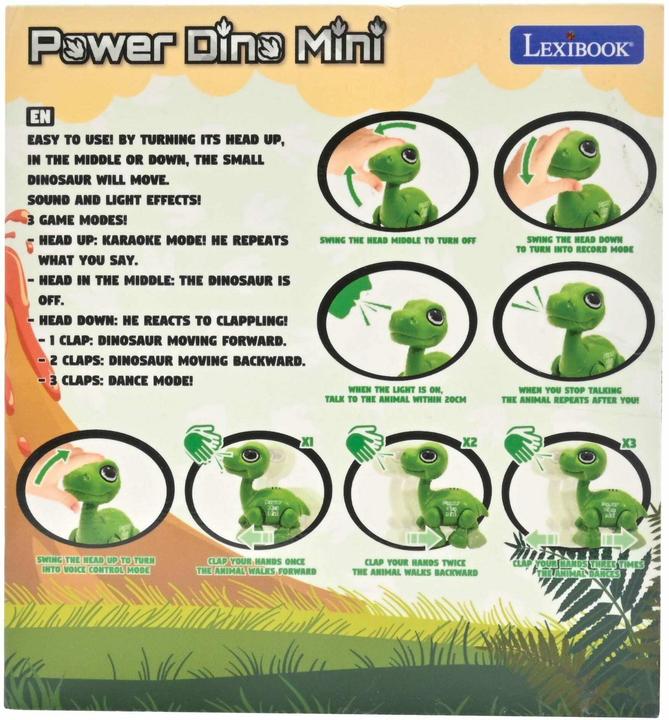 Productafbeelding Lexibook Power Puppy Mini - Dinosaurus Robot (ROB02DINO)