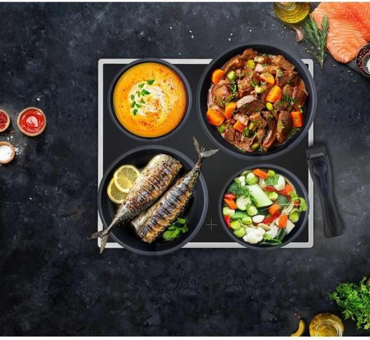 Produktbild Arthur Martin Topfset AM3950 16 Stücke (Bratpfanne, Kochtopf, Aluminium, 20 x 30.80 cm)