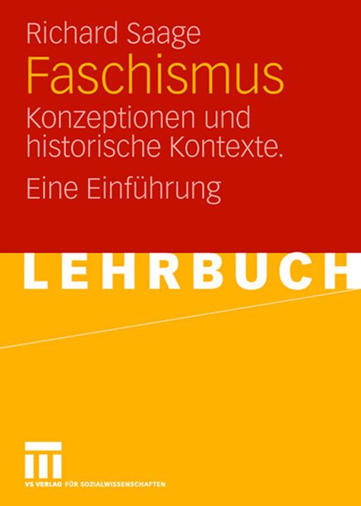 Produktbild Faschismus (Deutsch, Richard Saage, 2007)