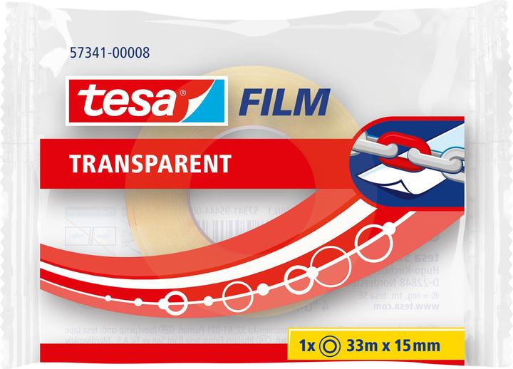 Image du produit tesa tesafilm 1x ruban adhésif TRANSPARENT (15 mm)