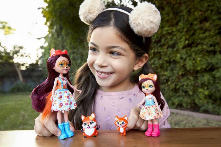 Actual product image Enchantimals Puppe + Little Sister Sort.