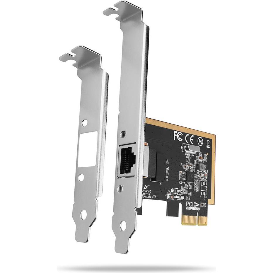 Axagon PCEE-GRF PCI Express Gigabit Ethernet Realtek 8111F + LP (Mini PCI Express), Scheda di rete, Nero