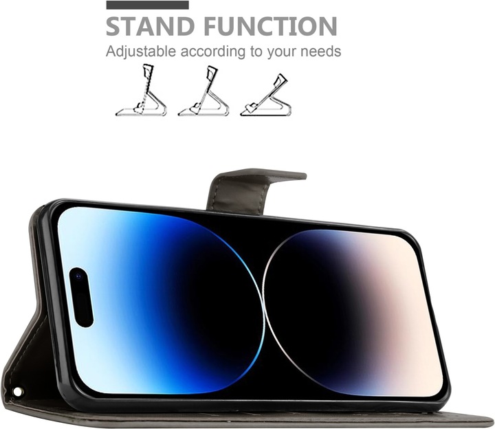 Immagine prodotto Cadorabo Cover per Apple iPhone 14 PRO MAX in stile libro a fiori (Apple iPhone 14 Pro Max)
