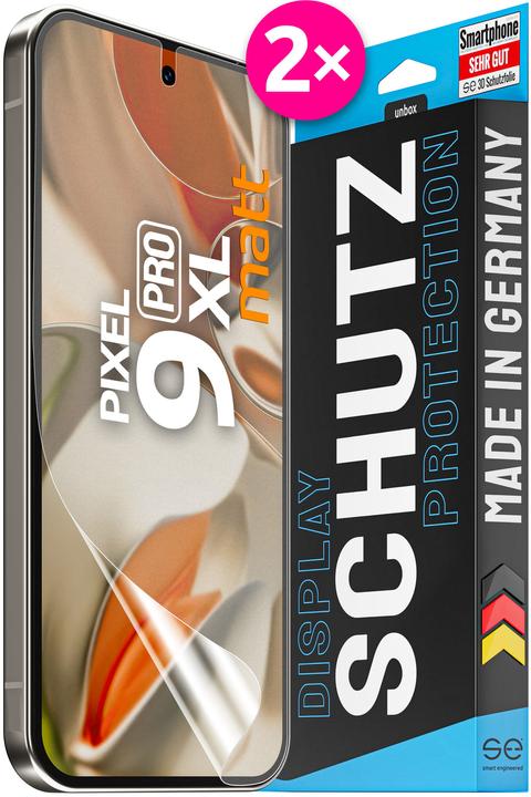 Produktbild Smart Engineered se 3D Schutzfolie Google Pixel 9 Pro XL entspiegelt (VPE 2) (2 Stück, Google Pixel 9 Pro XL)