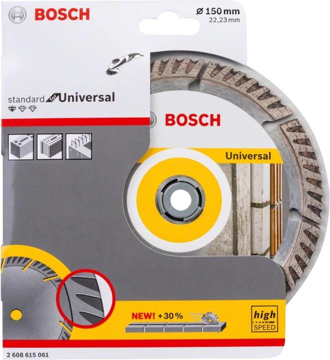 Actual product image Bosch Professional Zubehör PRO Multi Material diamond cutting disc, 150 x 22.23 mm