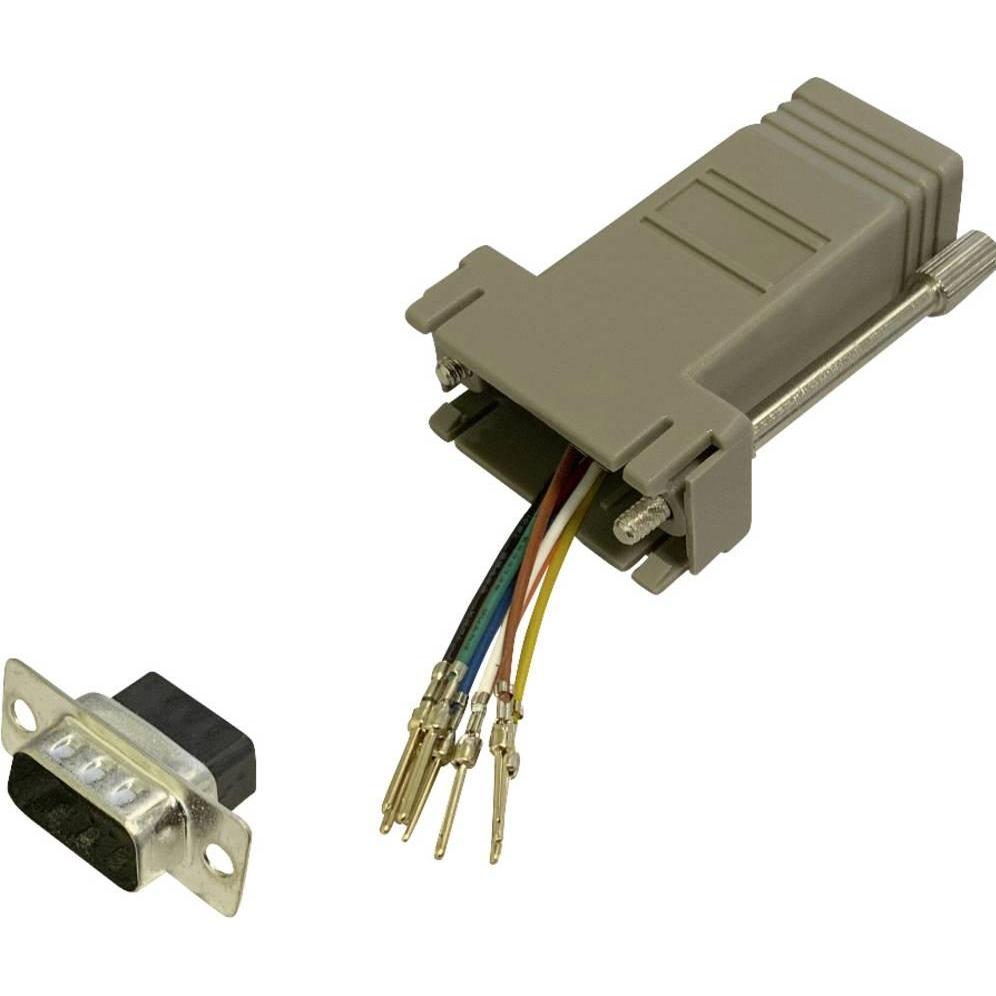 BKL Electronic 10121109 Adapter D-SUB-Stecker 9pol. - RJ45-Buchse 1 St. Single, Elektronikkabel + Stecker