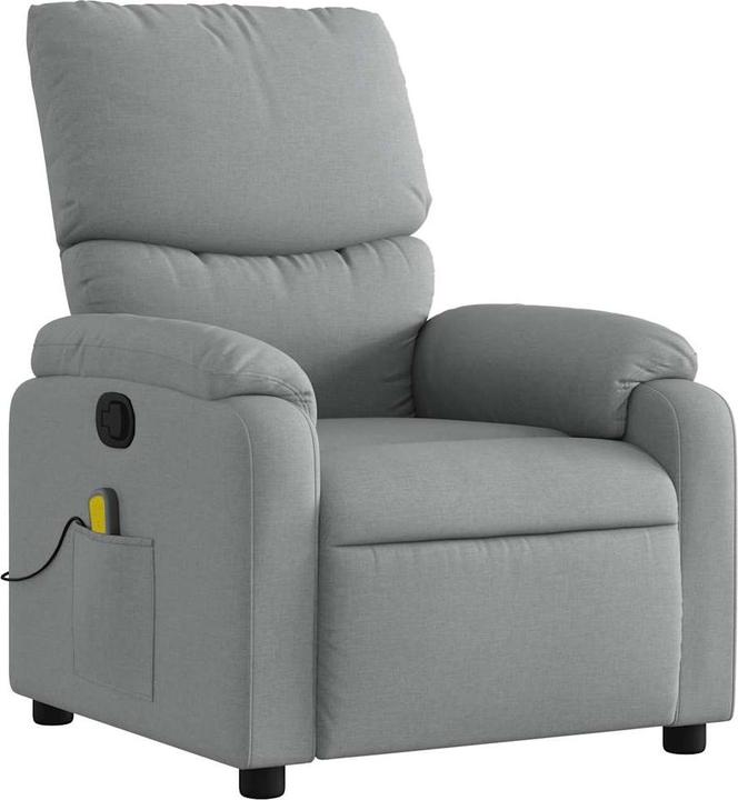 Produktbild VidaXL Massagesessel Hellgrau Stoff,Farbe: Hellgrau,Material: Stoff