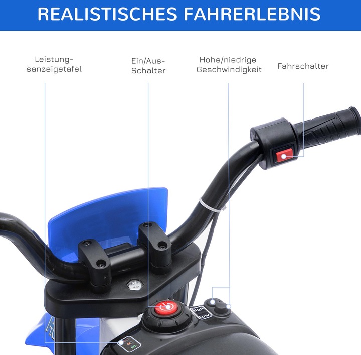 Produktbild Homcom Elektromotorrad (12 V)