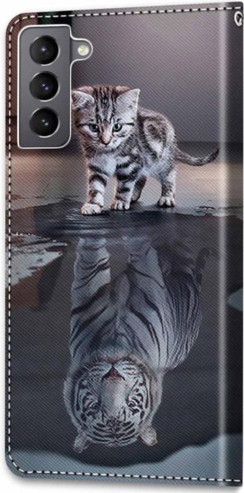 Immagine prodotto Cover-Discount Galaxy S22 - Custodia in pelle Cat (Samsung Galaxy S22)