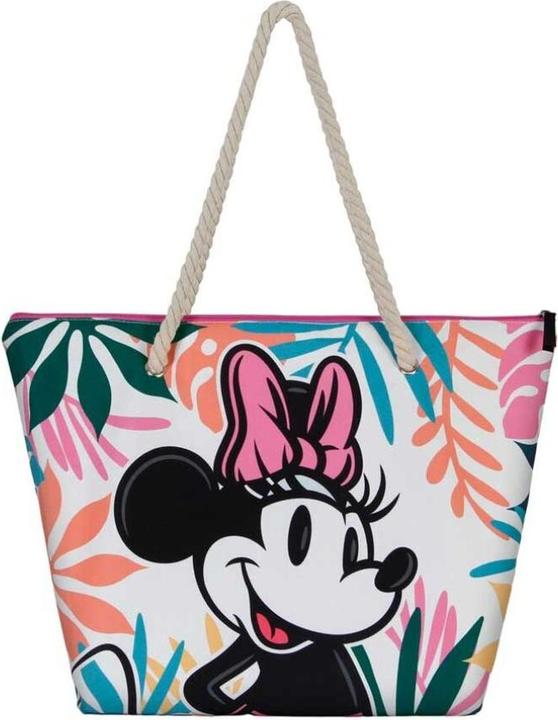 Karactermania Minnie Maus Island-Soleil Strandtasche, Mehrfarbig, 52 x 37 cm