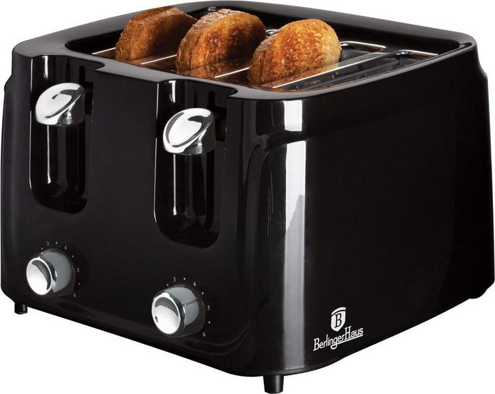 BerlingerHaus BH9241 Toaster, 4 slices Black Silver Collection blacksilver