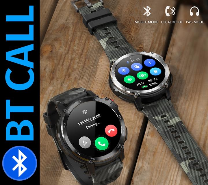 Actual product image Smartwatch RNCF08 Black Czarno-brązowy (49 mm)