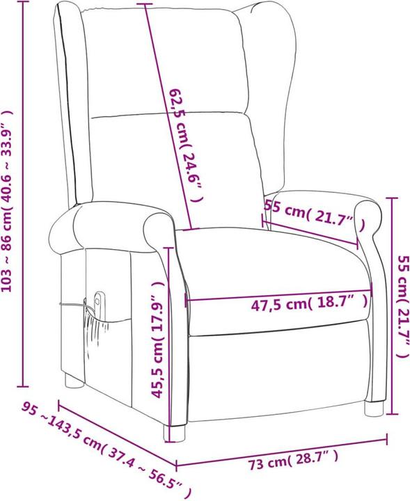Image du produit vidaXL Massagesessel