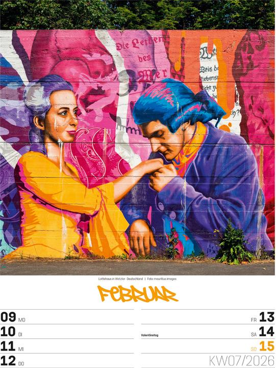 Actual product image Street Art - Graffiti - Wochenplaner Kalender 2026 (25 x 33 cm)