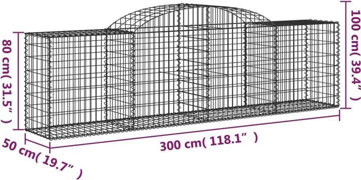 Produktbild vidaXL Gabionenkorb