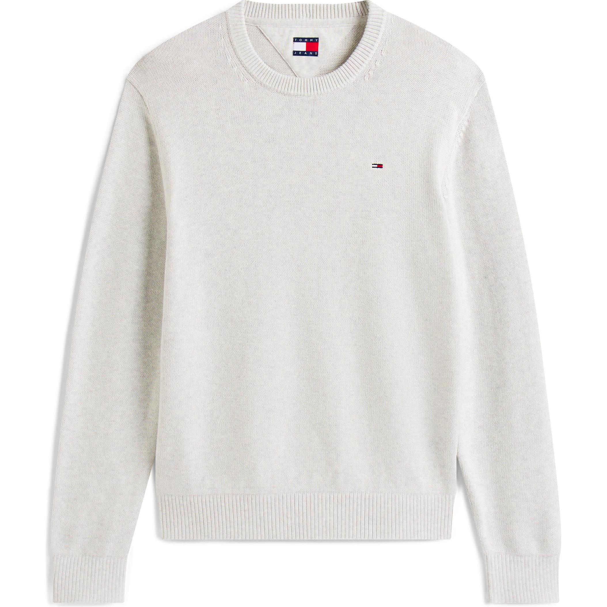 Tommy Jeans, Uomini, Felpa + Maglione, Tjm Slim Ess Sweater Ext, Grigio, (S)