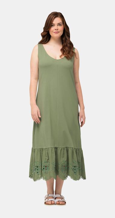 Produktbild Ulla Popken Maxikleid, A-Linie, Rundhals, ärmellos (50, 52)