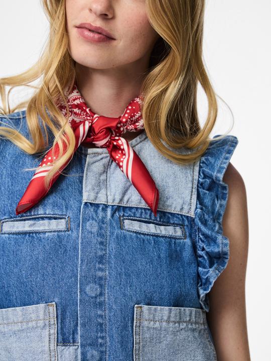 Produktbild Pieces PCFIE VOLANT PATCHWORK Jeansweste (M)
