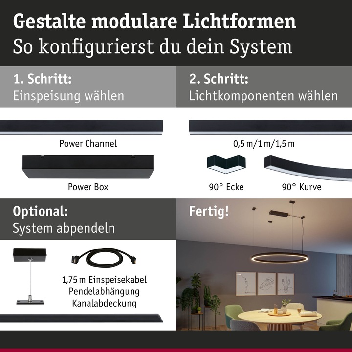Produktbild Paulmann Lichtkanalsystem Linion Lichtkanal (1780 lm)