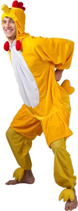 Immagine prodotto Boland Costume da pollo unisex: tuta di peluche con cappuccio (M, L)