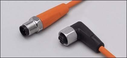 Actual product image IFM Connecting cable ger/gew. M12 4p gold-plated EVT056 - Cable - 5 m