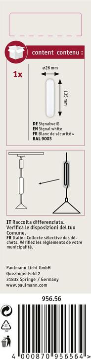 Actual product image Paulmann URail cable sheath for pendant