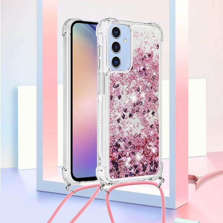 Actual product image Cover-Discount Galaxy A17 / A26 - Glitzer Hülle mit Kordel (Samsung Galaxy A26, Samsung Galaxy R)