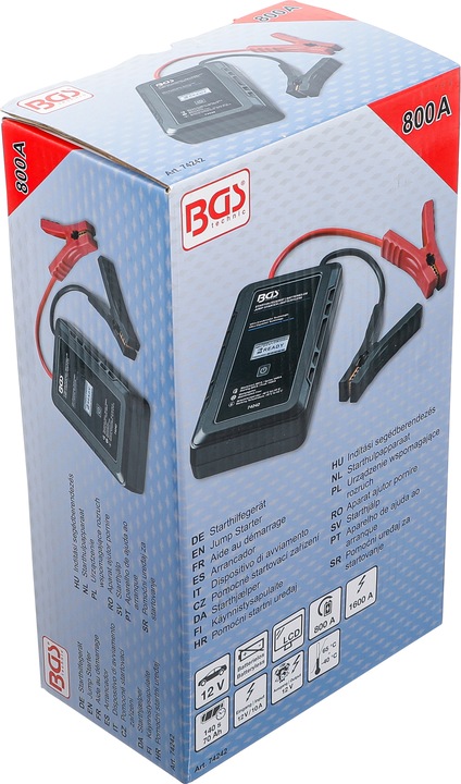 Produktbild BGS Starthilfegerät Batterielos mit Ultra-Kondensator Technologie 12 V / 800 A / 1600 A (1600 A)