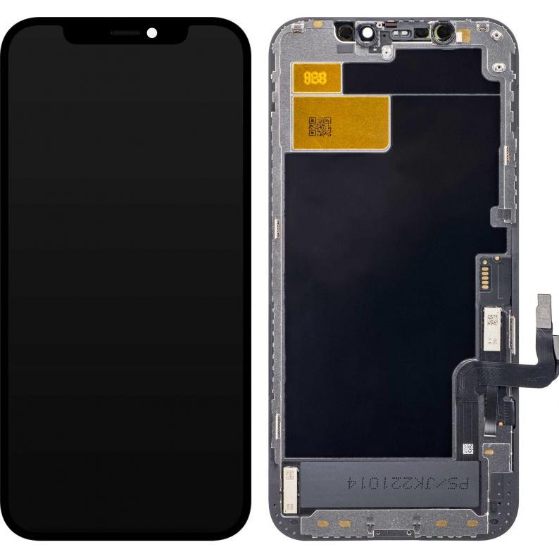 JK Display Unit für IPhone 12 / 12 Pro, In-Cell Version, Schwarz (Display, Apple iPhone 12, Apple iPhone 12 Pro), Pezzi di ricambio per dispositivi mo