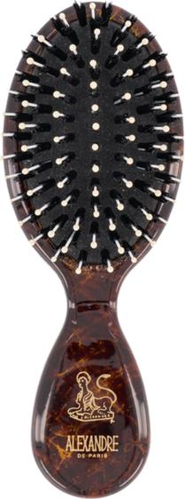Actual product image Alexandre de paris La Coquette brush boar bristles brown/white