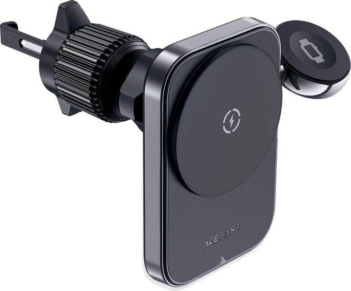 Image du produit Acefast Support voiture D18 avec chargeur inductif MagSafe / Qi + câble USB-A USB-C - noir