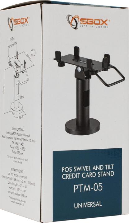 Actual product image Sbox PTM-05 POS Swiwel Credit Card Stand Universal